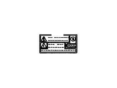 Lexus 82685-47090 Plate, Caution