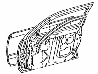 Lexus 67001-30790 Panel Sub-Assy, Front Door, RH