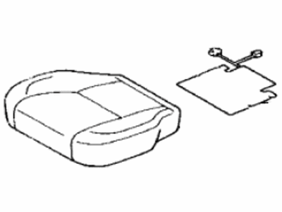 Lexus 71072-3F672-C3 Front Seat Cushion Cover, Left (For Separate Type)
