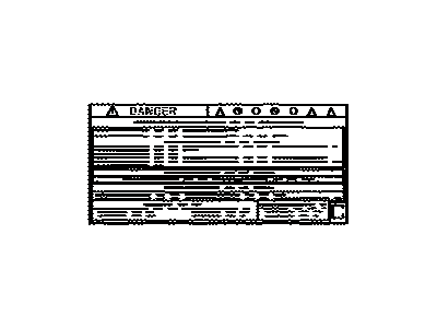 Lexus G9288-48020 Label, Battery Caution