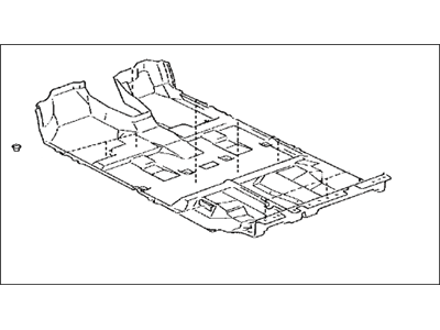 Lexus 58510-48150-C0 Carpet Assy, Floor, Front
