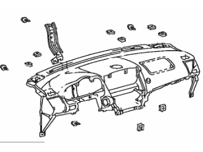 Lexus 55401-0E020-E0 Pad Sub-Assy, Instrument Panel Safety