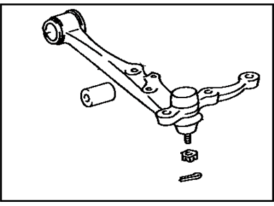 Lexus 48620-30110 Front Suspension Lower Control Arm Sub-Assembly, No.1 Right