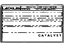 Lexus 11298-50194 Label, Emission Control Information