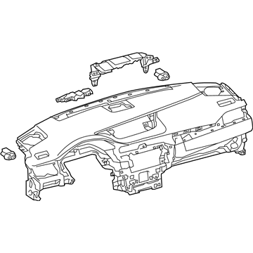 Lexus 55401-06190-E1 Pad Sub-Assembly, Instrument
