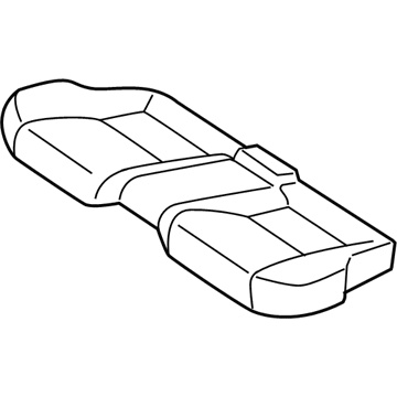 Lexus 71075-53271-C7 Rear Seat Cushion Cover Sub-Assembly (For Bench Type)