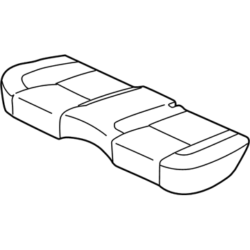 Lexus 71075-3A440-A1 Rear Seat Back Cover (For Bench Type)