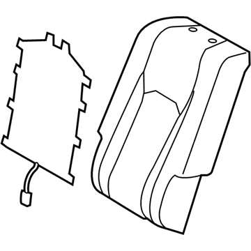 Lexus 71077-0E470-B2 Rear Seat Back Cover Sub-Assembly, Right (For Separate Type)
