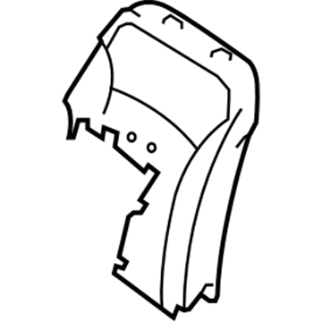 Lexus 71552-53150 Pad, Front Seat Back, LH(For Separate Type)