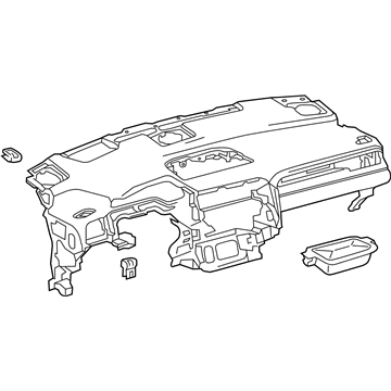 Lexus 55401-48171-C0 Pad Sub-Assembly, Instrument