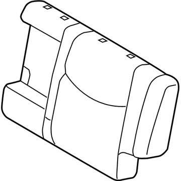 Lexus 71078-6A150-A0 Rear Seat Back Cover, Left (For Separate Type)