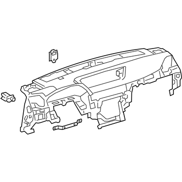 Lexus 55401-30840-C0 Pad Sub-Assembly, Instrument