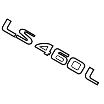 Lexus 75443-50110 Luggage Compartment Door Plate, No.3