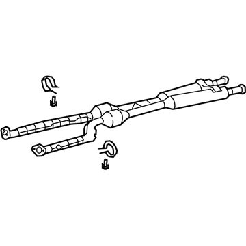Lexus 17410-38411 Front Exhaust Pipe Assembly