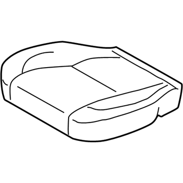 Lexus 71071-3K370-A1 Front Seat Cushion Cover, Right (For Separate Type)