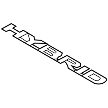 Lexus 75473-78030 Body Side Name Plate, No.4
