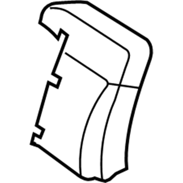 Lexus 71551-30B70 Pad, Front Seat Back, RH(For Separate Type)