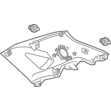 Lexus 62470-78020-A0 GARNISH Assembly, Roof Side