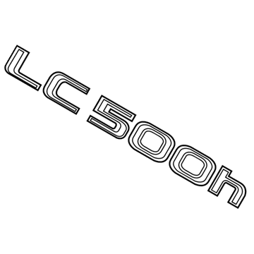 2019 Lexus LC500h Emblem - 75443-11020