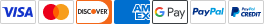 Flexible Payment Options: PayPal, Visa, MasterCard, Discover, American Express