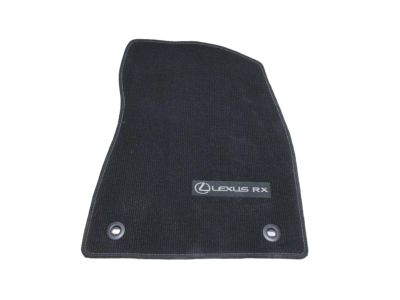 Lexus Carpet Floor Mats, Black With Silver Thread PT206-48161-10