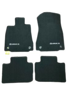 Lexus Carpet Floor Mats, Black With Silver Thread PT206-53142-50