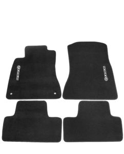 Lexus Carpet Floor Mats, Black With Silver Thread PT206-53143-50