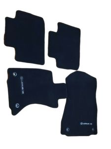 Lexus Carpet Floor Mats, Black With Silver Thread PT206-53143-50