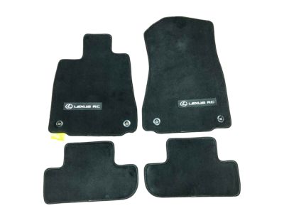 Lexus Carpet Floor Mats - Black, 2WD PT208-24150-21