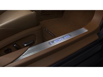 Lexus Illuminated Door Sills - Color: White (R089) PT944-11170-30