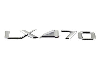 Lexus 75444-60010 Back Door Name Plate, No.3