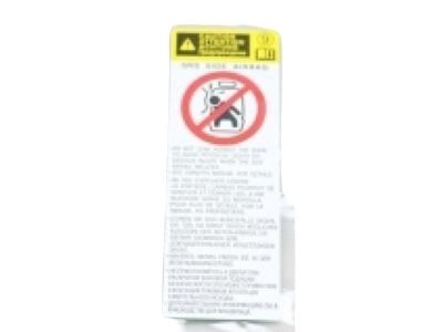 Lexus 74596-53011 Label, Side Air Bag