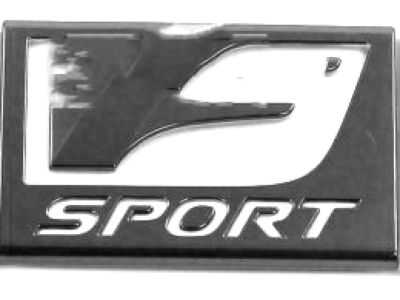 Lexus 75361-30291 Front Fender Name Plate, No.1