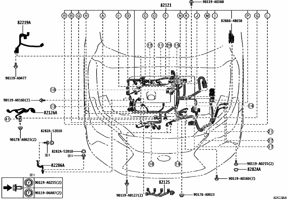 Lexus 82121-0E430 WIRE, ENGINE