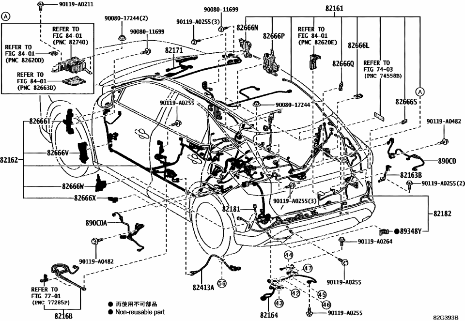 Lexus 82515-0E341 WIRE, FLOOR, NO.2