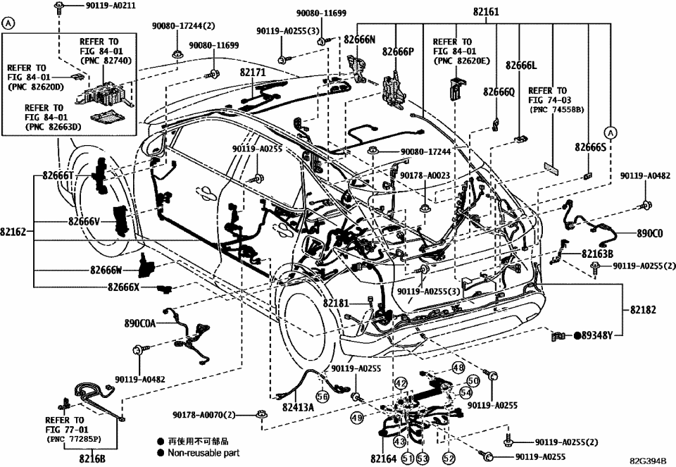 Lexus 82162-0ER30 WIRE, FLOOR, NO.2
