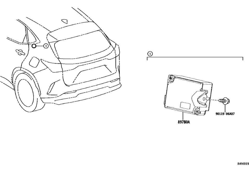 Lexus 897B0-78230 RECEIVER ASSY, ELECT