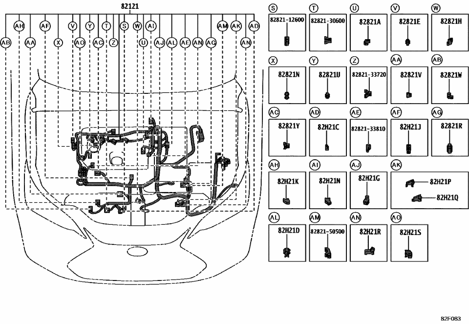 Lexus 82821-33760 COVER, CONNECTOR