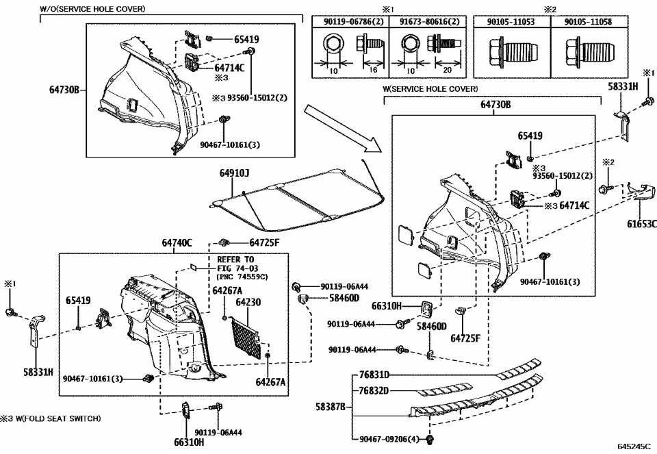 Lexus 58387-78020-C0 PLATE, RR FLOOR FINI