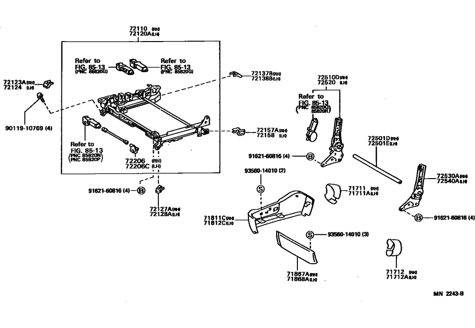 Lexus 90119-10769 Bolt, W/Washer