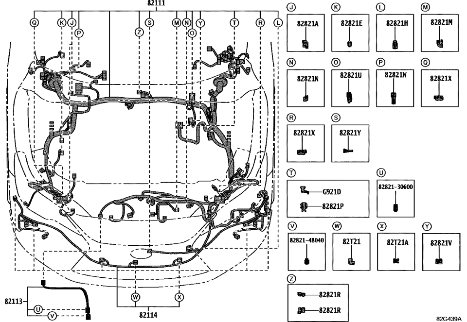 Lexus 82111-4DL71 WIRE, ENGINE ROOM MA
