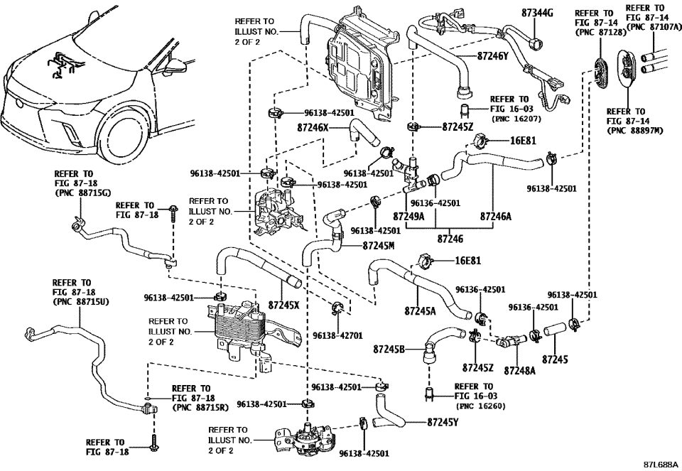 Lexus 87344-48060 WIRING, HEATER