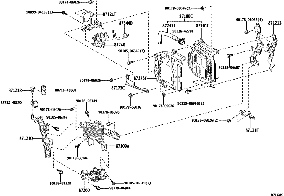 Lexus 88718-48860 CLAMP, PIPING