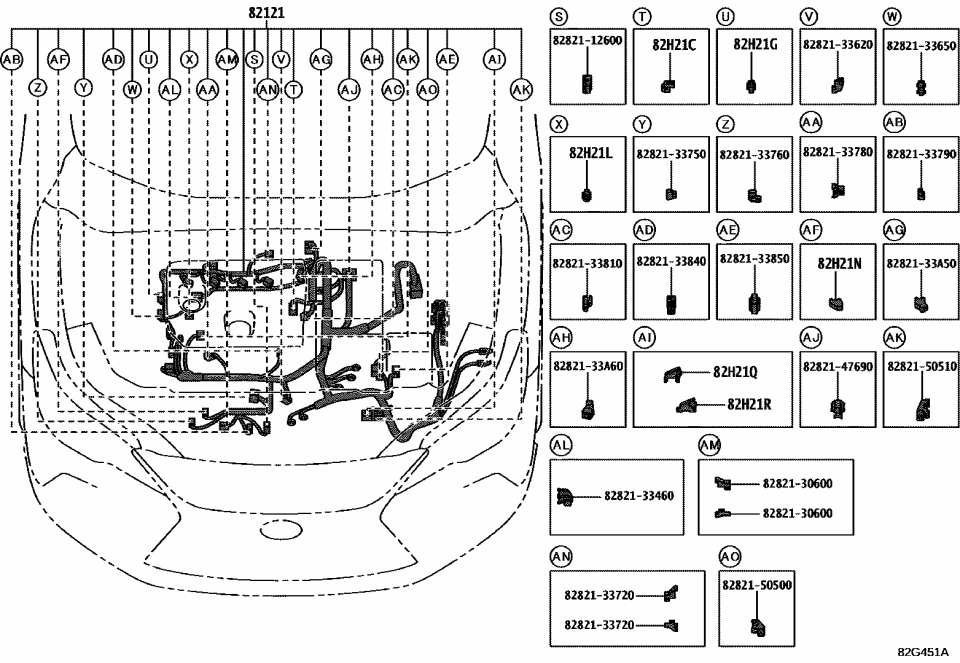 Lexus 82821-33720 COVER, CONNECTOR