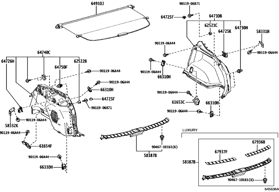 Lexus 58387-48140-C0 PLATE, RR FLOOR FINI