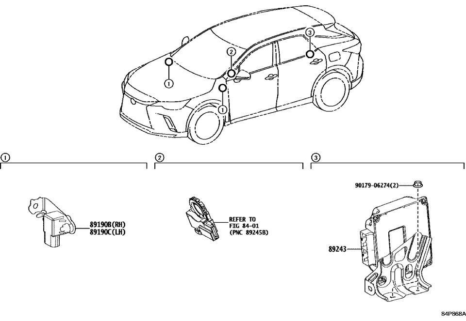 Lexus 89243-48101 COMPUTER, ABSORBER C