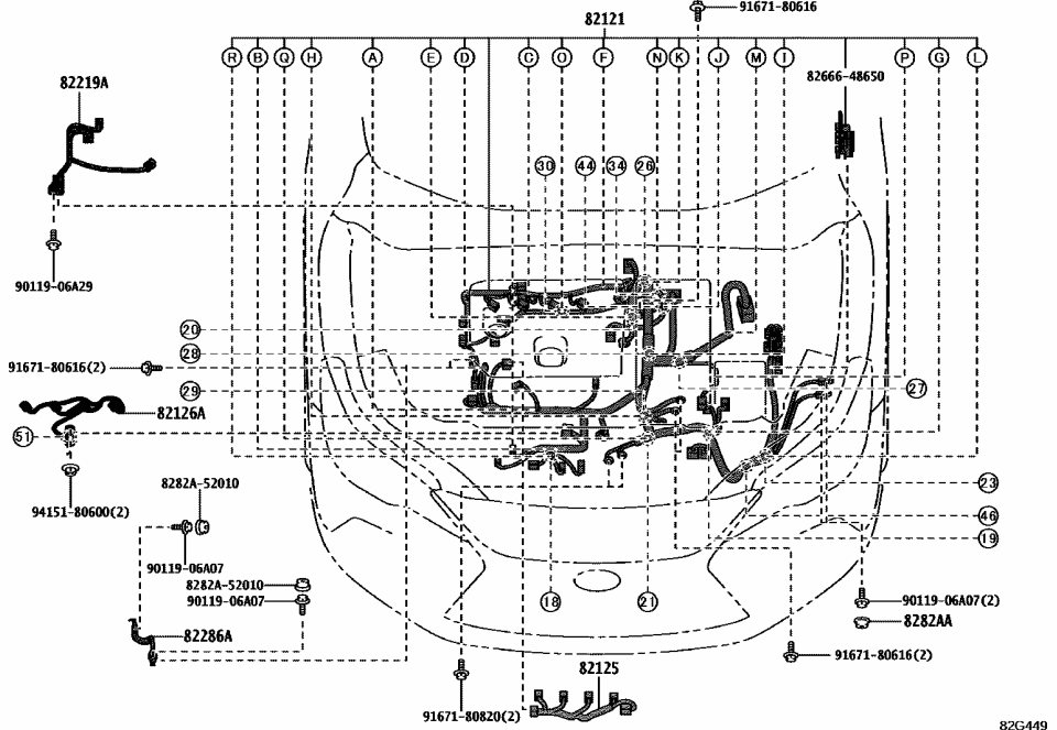 Lexus 82286-48070 WIRE, EARTH, NO.2