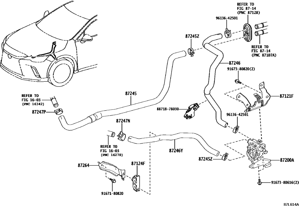 Lexus 88718-78030 CLAMP, PIPING