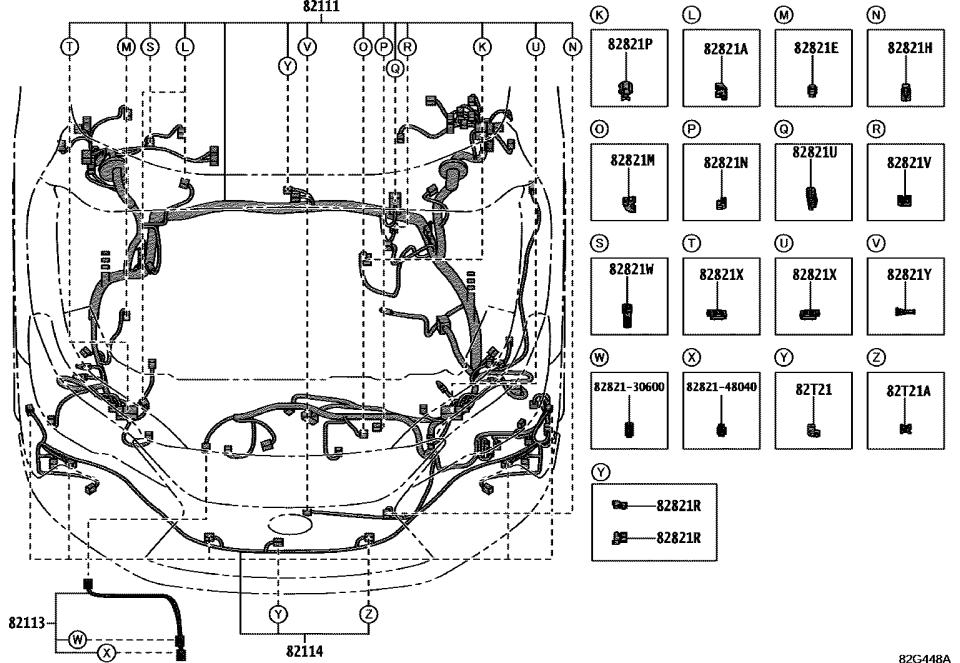 Lexus 82821-52280 COVER, CONNECTOR