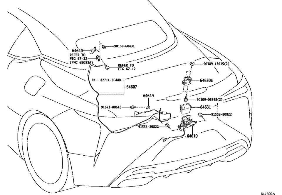Lexus 82711-3F440 Clamp, Wiring Harness